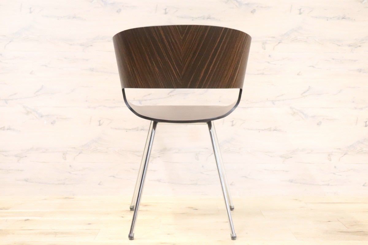 GMGN93C○モダン ダイニングチェア ミーティングチェア アームチェア プライウッド 椅子 曲木 金属フレーム