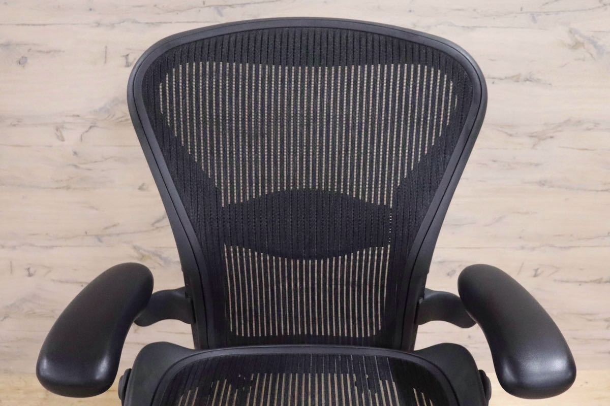 GMGF17○Herman Miller / ハーマンミラー アーロンチェア AERON Bサイズ デスクチェア オフィスチェア 書斎椅子 美品