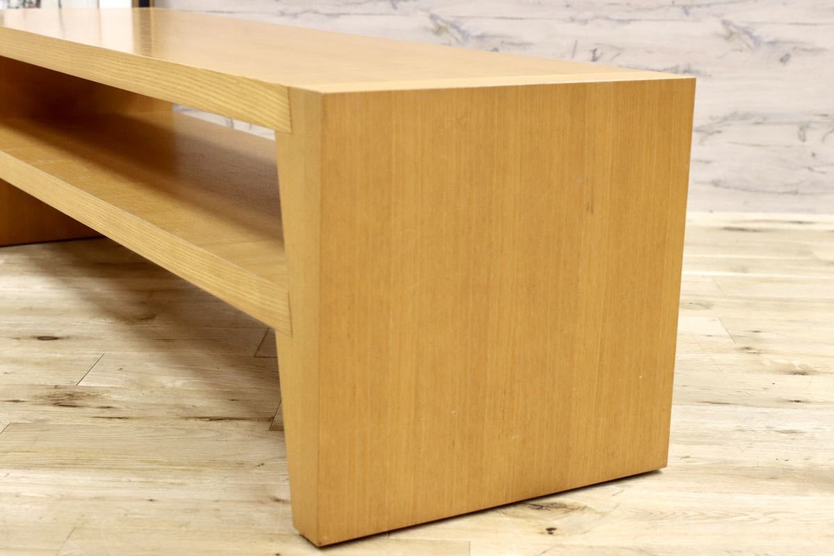 GMGN344D○Cassina ixc / カッシーナイクスシー GILDA ギルダ フィリップ・ユーレル ローテーブル TVボード ローボード ビーチ材 定価20万