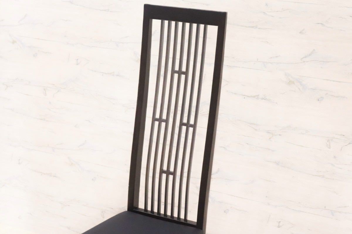 GMGN213○ADAL / アダル ダイニングチェア ハイバックチェア 椅子 ビーチ材 ブラック モダン 定価約6.3万