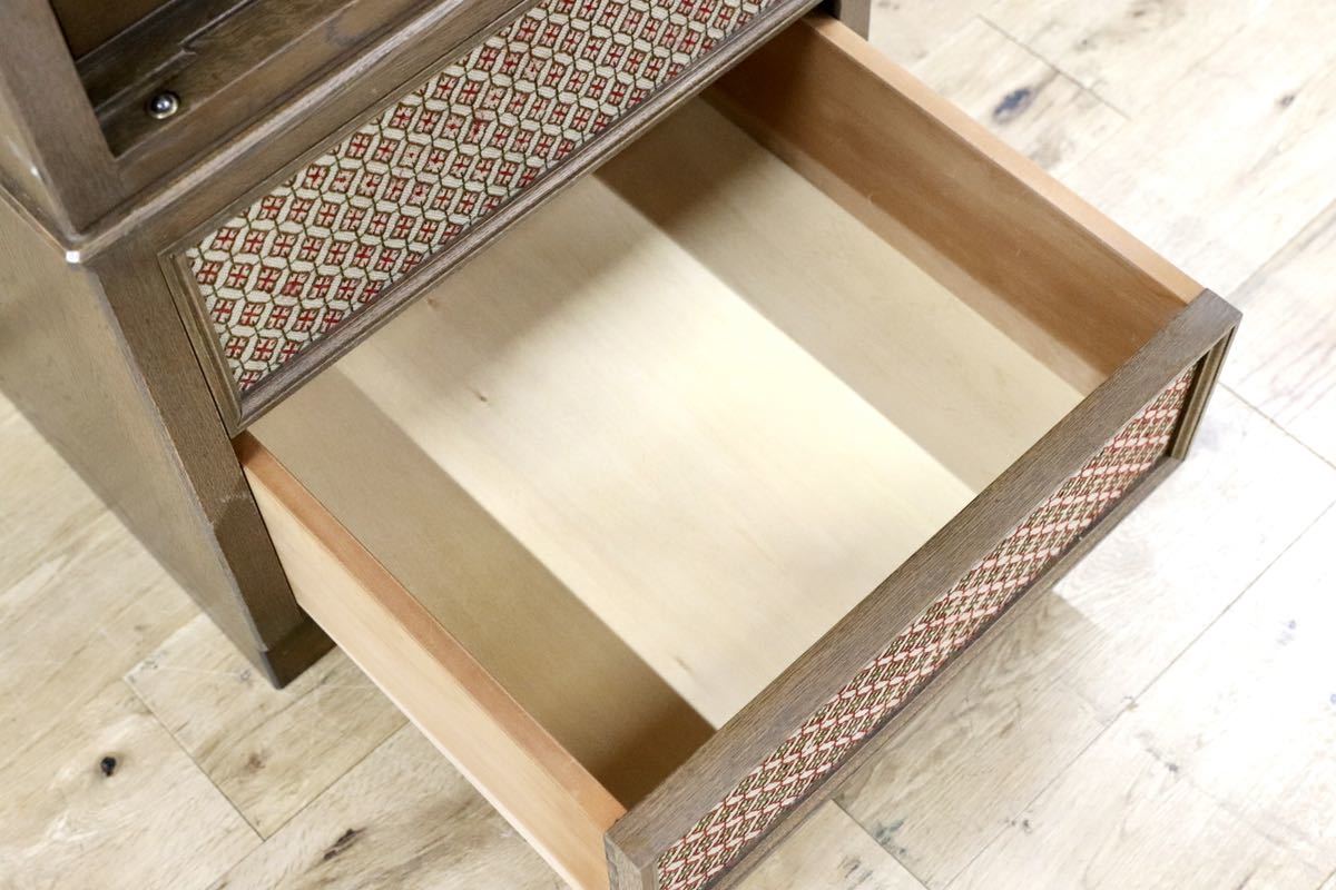 GMGH172○神戸家具 洋家具 一枚戸 洋タンス 洋服箪笥 チェスト 飯田喜久子 「星のターラー」 希少 アンティーク 在庫品 検)永田良介