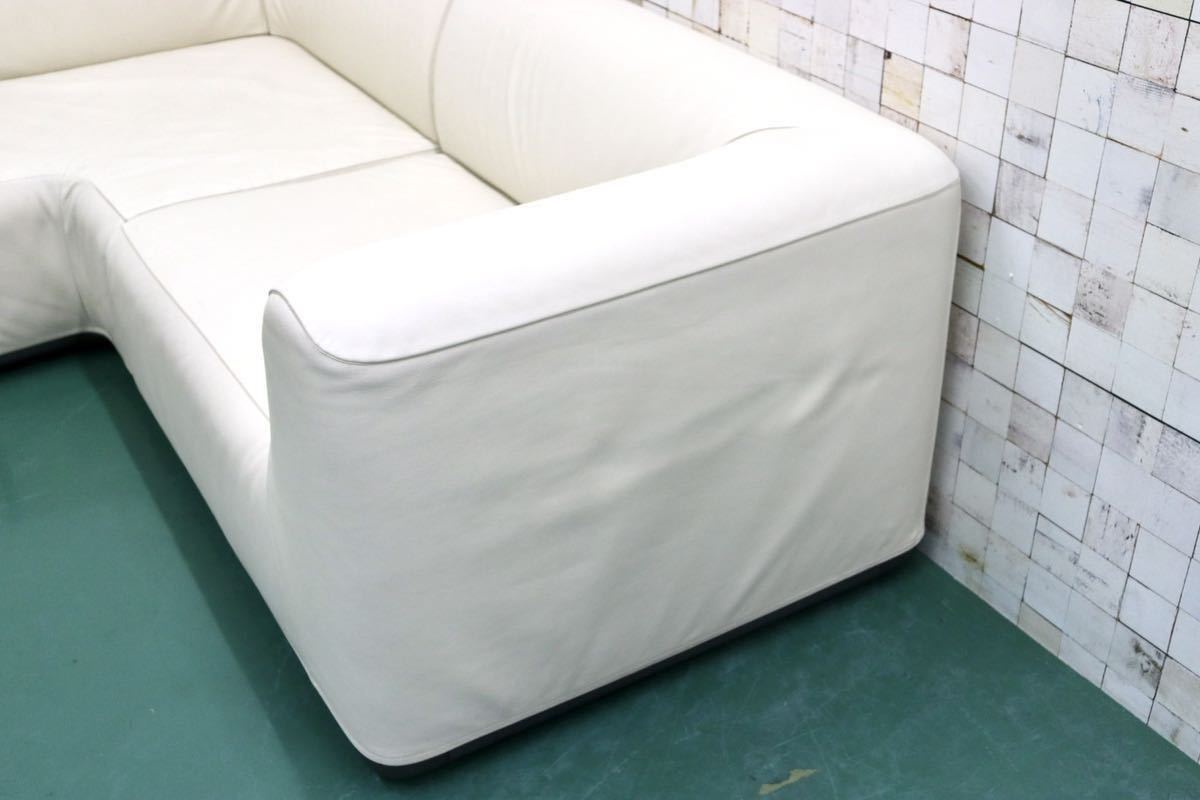 GMGN242○Cassina / カッシーナ Patrick Jouin KAMI パトリックジュアン コーナーソファ 本革 システムソファ 希少 美品