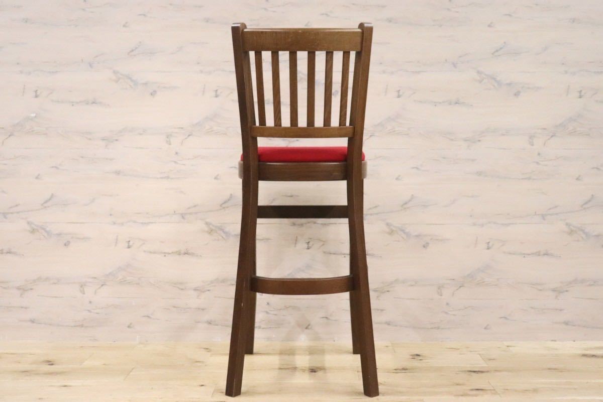 GMGH254C○相合家具製作所 カウンターチェア ハイチェア ウィンザーチェア 椅子 木製フレーム ファブリック チェコ製 レトロ