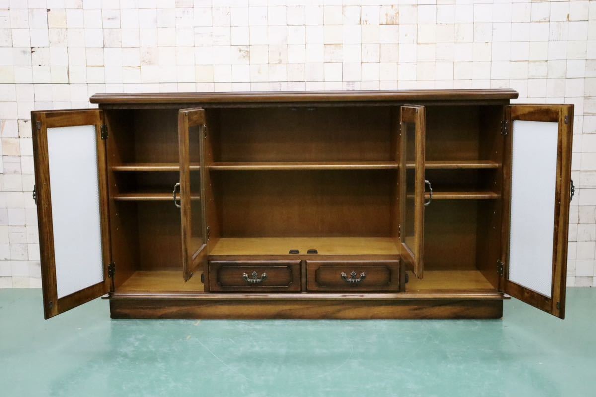 GMGT35○karimoku / カリモク コロニアル サイドボード リビングボード 飾り棚 収納家具 キャビネット ブナ材 国産家具 定価約26万