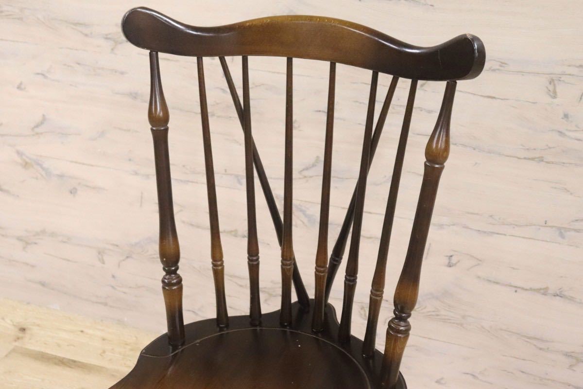 GMGT106A○飛騨産業 / HIDA キツツキ ダイニングチェアウィンザーチェア 椅子 木製 ブナ材 クラシック アンティーク