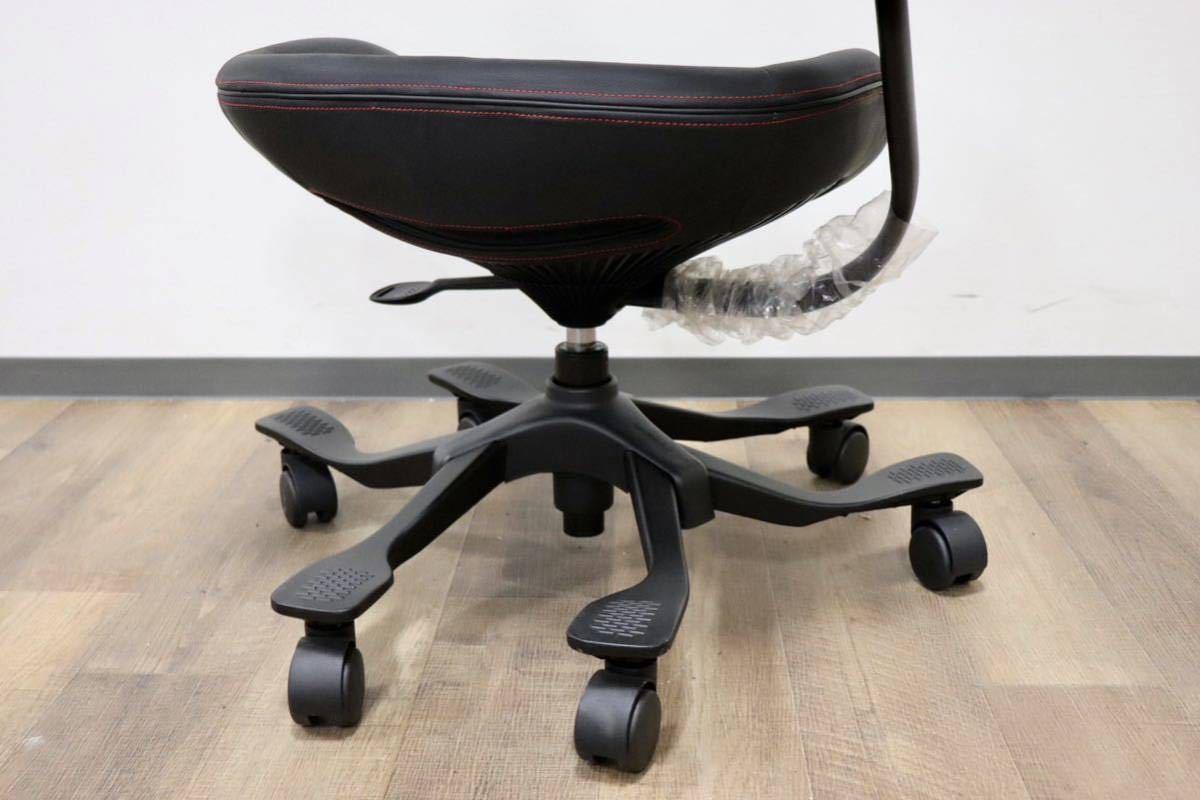 GMGN259A○Wooridul Chair / ウリドゥルチェア デスクチェア ワークチェア 椅子 ブラック 合皮 展示品