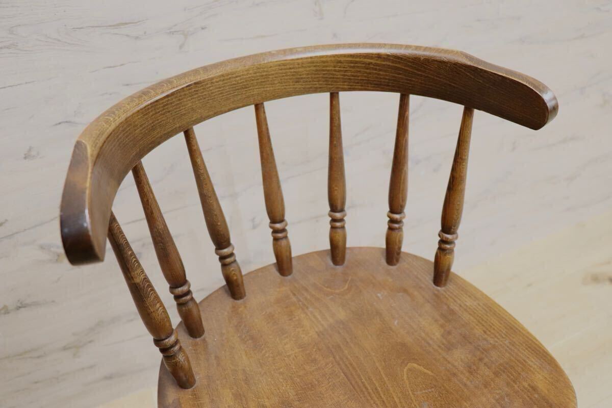 GMHF63○柏木工 / KASHIWA ベビーチェア チャイルドチェア 椅子 ダイニングチェア ウィンザーチェア 無垢 レトロ 古民家 カフェ 飛騨家具