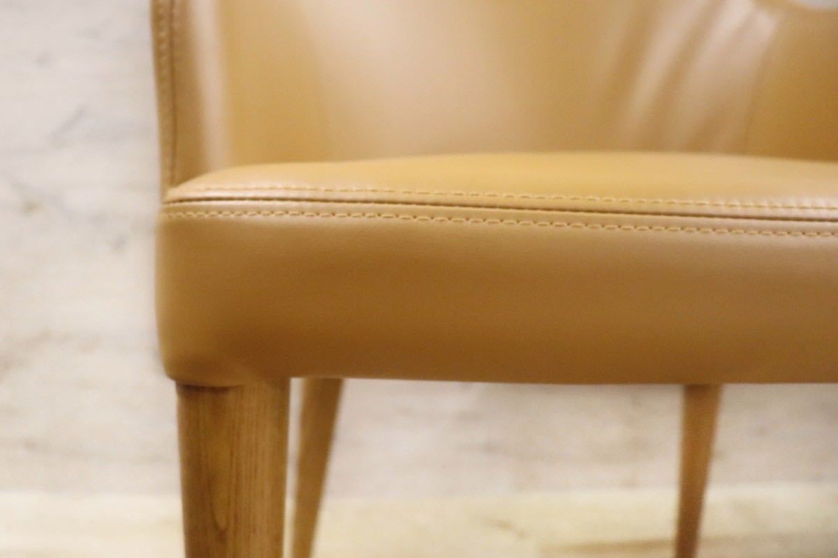 GMGT83A○東京インテリア ダイニングチェア アームチェア 椅子 2脚セット 合皮 オーク材 スタイリッシュ モダン