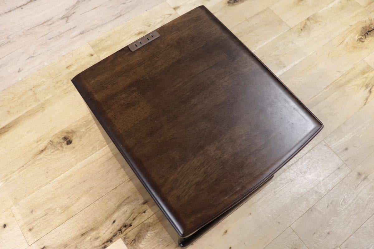 GMGH128A○サンコウ オアシス2 ナイトテーブル サイドテーブル ミニテーブル 小物収納 ダークブラウン クラシック モダン