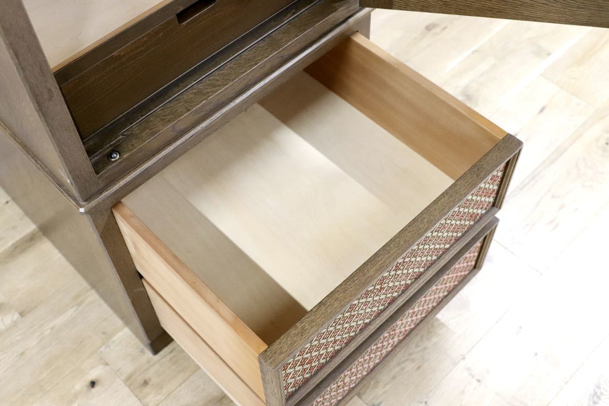 GMGH172○神戸家具 洋家具 一枚戸 洋タンス 洋服箪笥 チェスト 飯田喜久子 「星のターラー」 希少 アンティーク 在庫品 検)永田良介