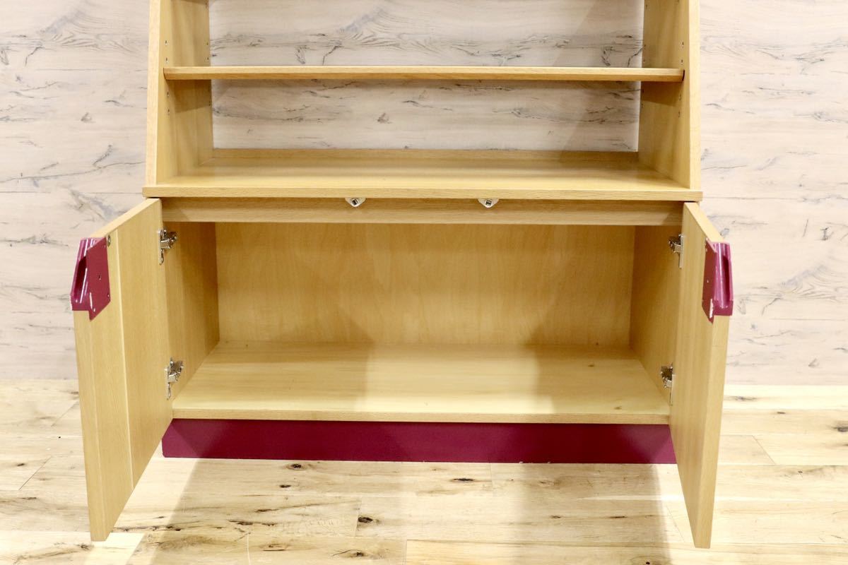 GMFS242B○オーク材 北欧スタイル 陳列棚 店舗什器 ラック 飾り棚 シンプル ナチュラル