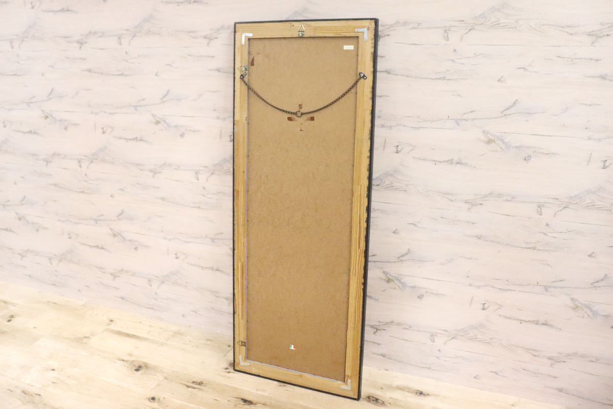 GMFK830○イタリア モダン ウォールミラー 姿見 全身鏡 壁掛け 鏡 スタンドミラー 美品