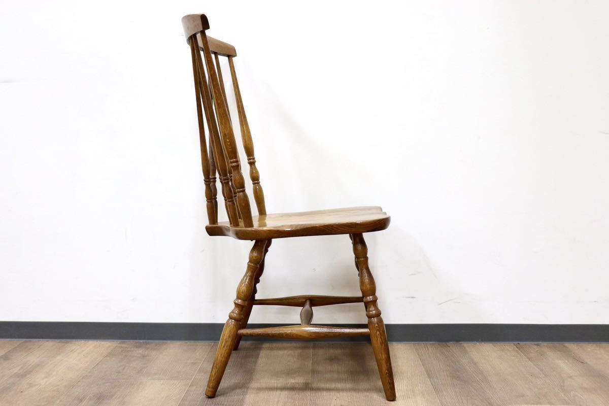 GMGN414D○KASHIWA / 柏木工 ウィンザーチェア ダイニングチェア アームレスチェア 楢材 ボウバック カントリー ヴィンテージ 飛騨家具