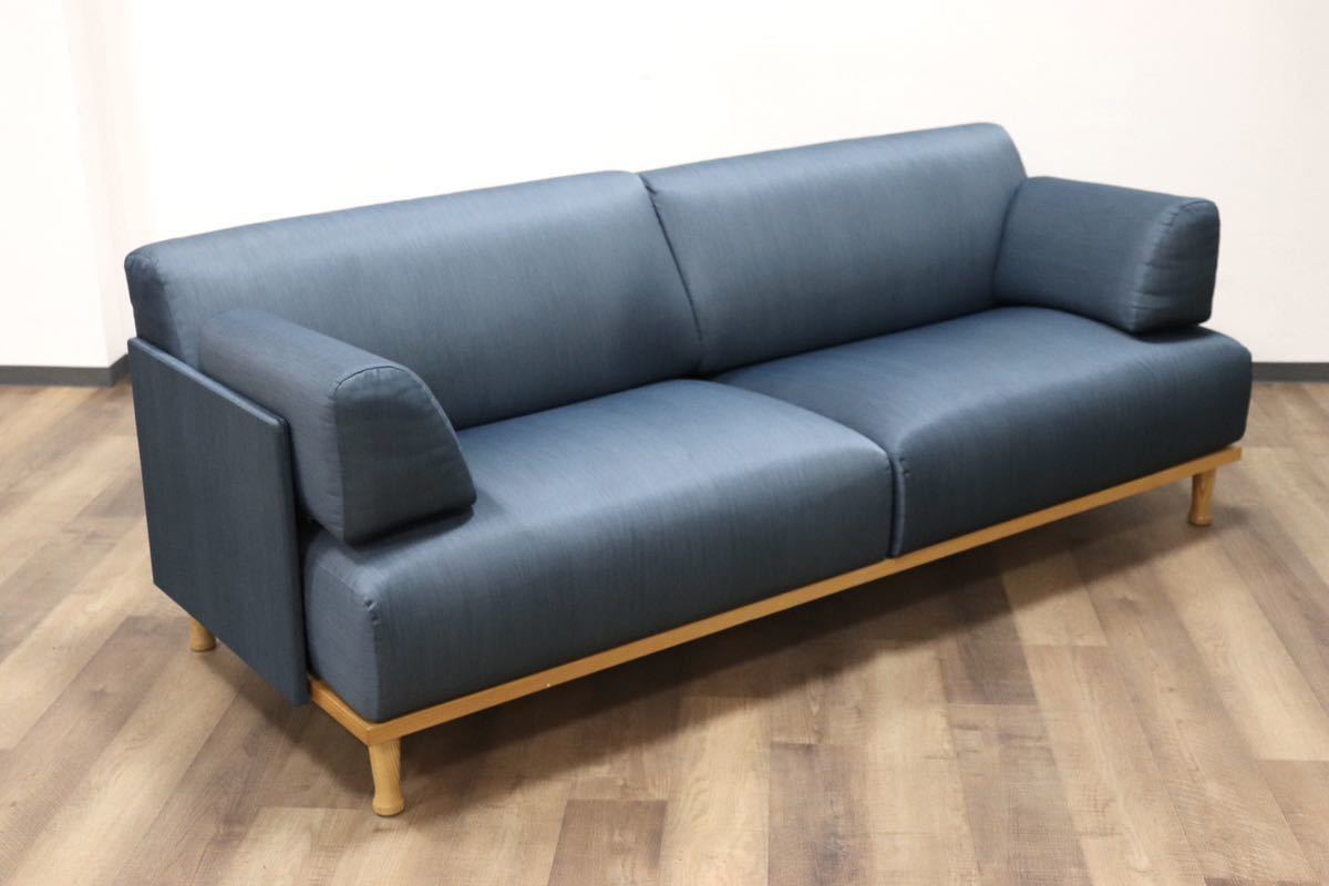 GMGN345B○Cassina ixc / カッシーナイクスシー THEMA テーマ 2.5人掛けソファ ラブソファ イタリアモダン 定価約54万 稀少