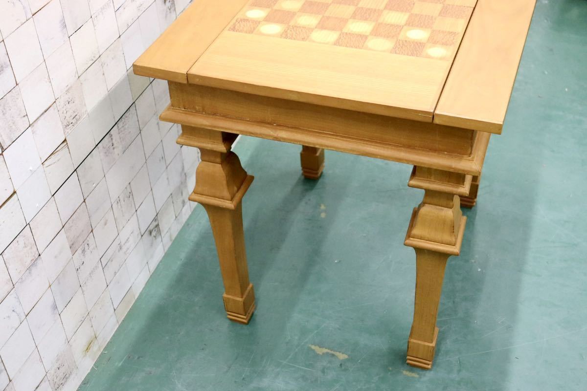 GMGS118○チェステーブル ゲームテーブル サイドテーブル チェス駒セット 西洋アンティーク ヴィンテージ 店舗什器