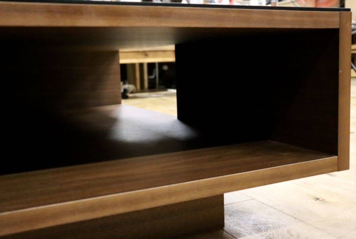 GMGN267○松永家具 Edith エディス センターテーブル リビングテーブル ローテーブル ウォールナット 定価約15.6万 展示品