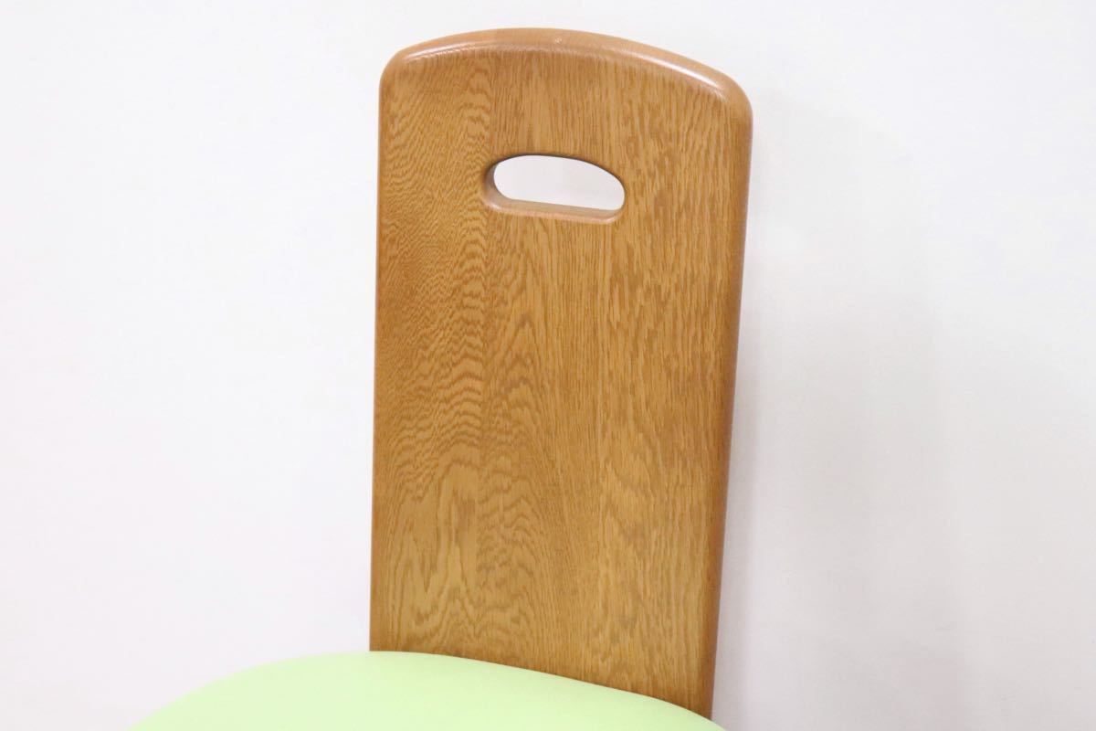 GMGH94○karimoku / カリモク キッズチェア 学習椅子 デスクチェア 椅子 高さ調整機能 グリーン 北欧スタイル 国産家具