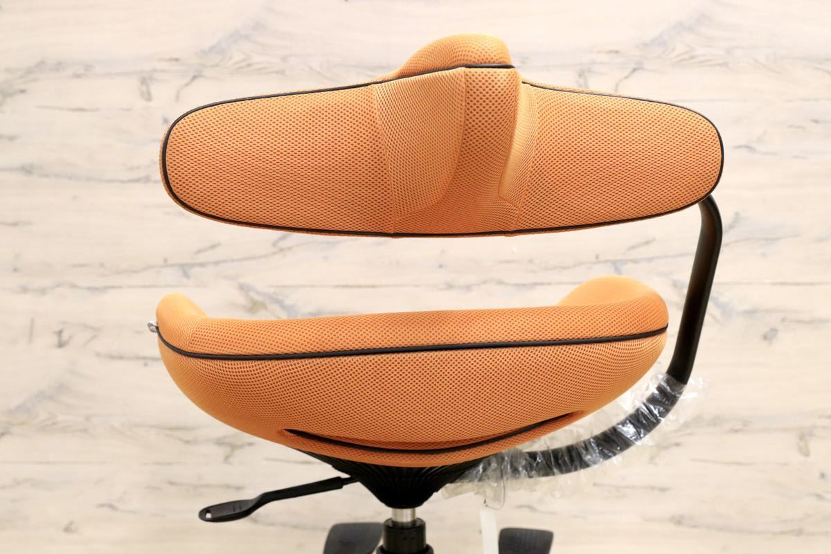 GMGN259○Wooridul Chair / ウリドゥルチェア デスクチェア ワークチェア オレンジ メッシュ 展示品