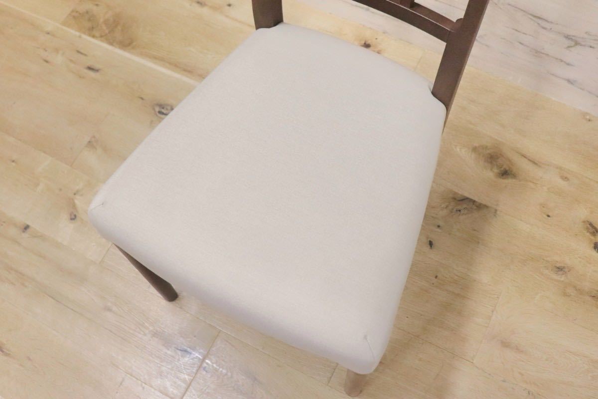 GMGK203○karimoku / カリモク ダイニングチェア アームレスチェア 椅子 ファブリック ジャンパンゴールド CD1615 定価3.4万 展示品