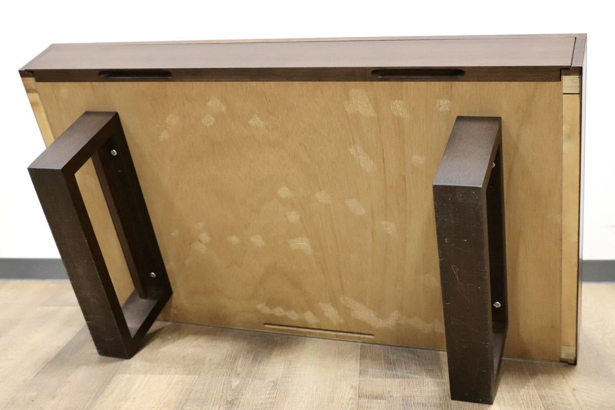 GMGN77○IDC大塚家具 センターテーブル リビングテーブル 引き出し付き ウォールナット突板 北欧スタイル