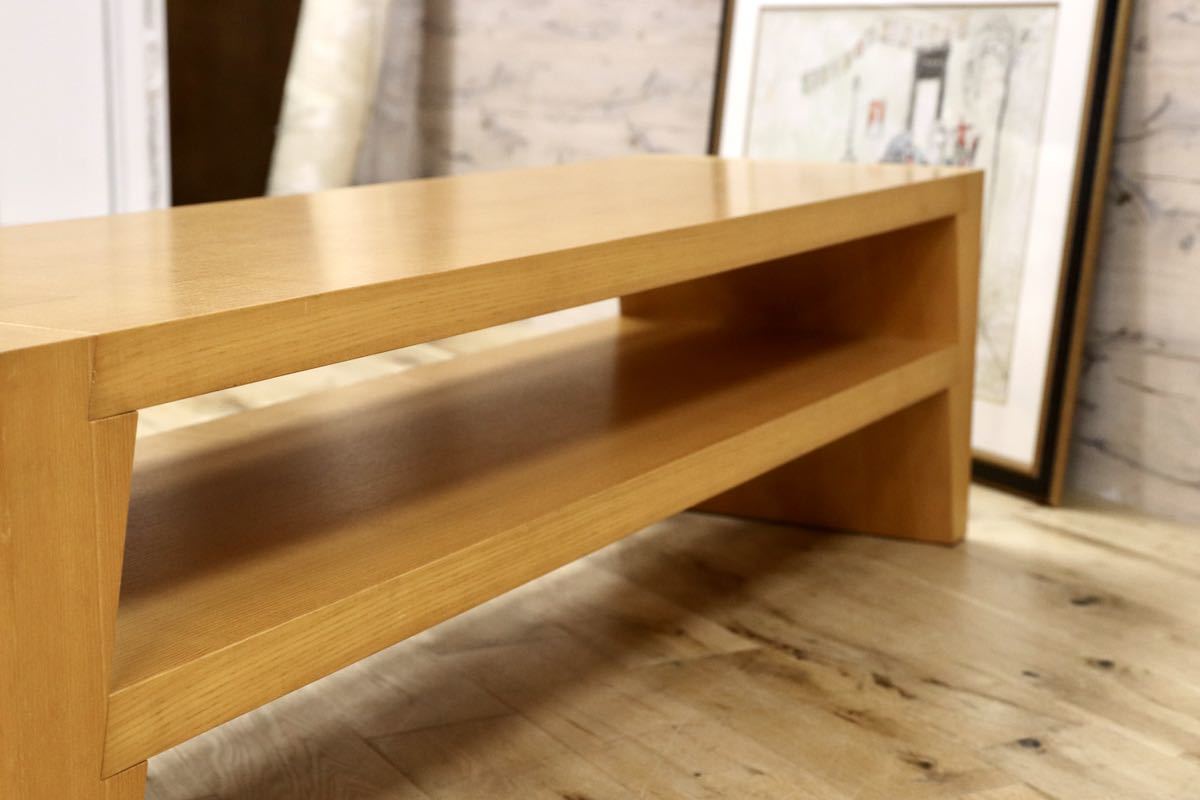 GMGN344D○Cassina ixc / カッシーナイクスシー GILDA ギルダ フィリップ・ユーレル ローテーブル TVボード ローボード ビーチ材 定価20万