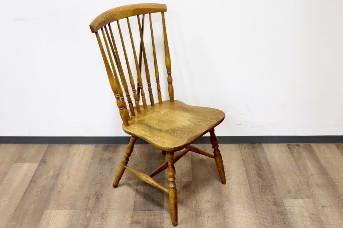 GMGN414C○KASHIWA / 柏木工 ウィンザーチェア ダイニングチェア アームレスチェア 楢材 ボウバック カントリー ヴィンテージ 飛騨家具