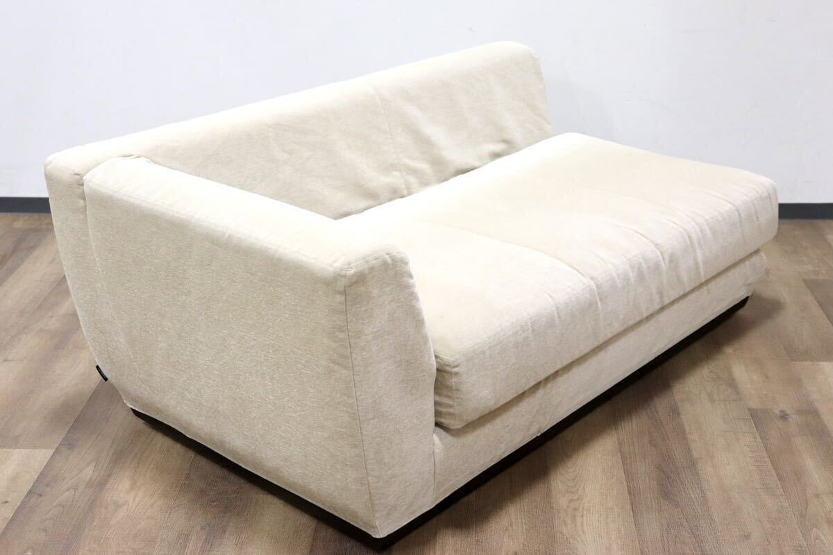 GMGH417○karimoku / カリモク UU7838 右肘 2人掛けソファ ラブソファ カウチソファ カバーリング ファブリック ベージュ モダン 国産家具