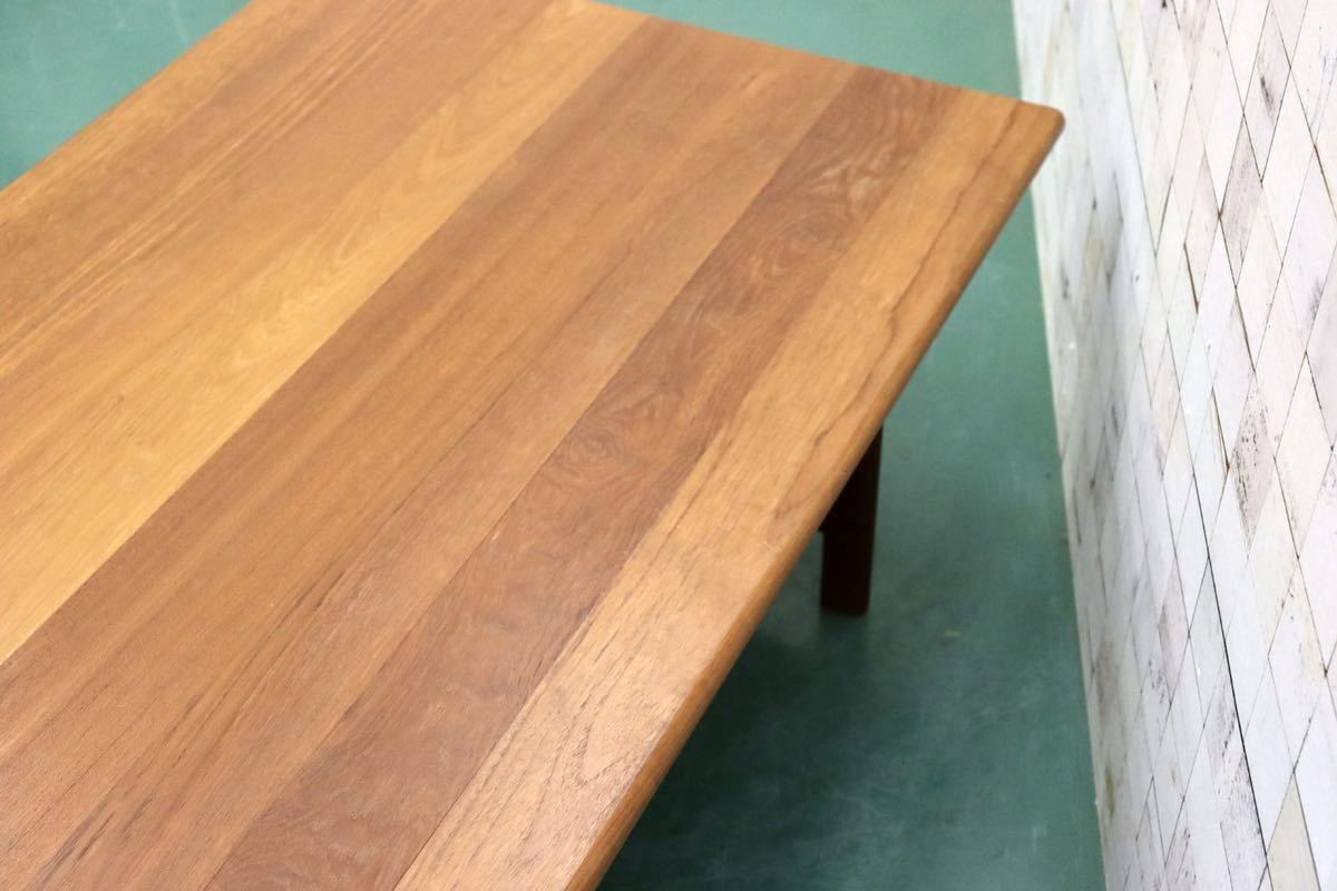 GMGT113○北欧家具 ヴィンテージ センターテーブル リビングテーブル コーヒーテーブル ローテーブル チーク材 無垢 デンマーク