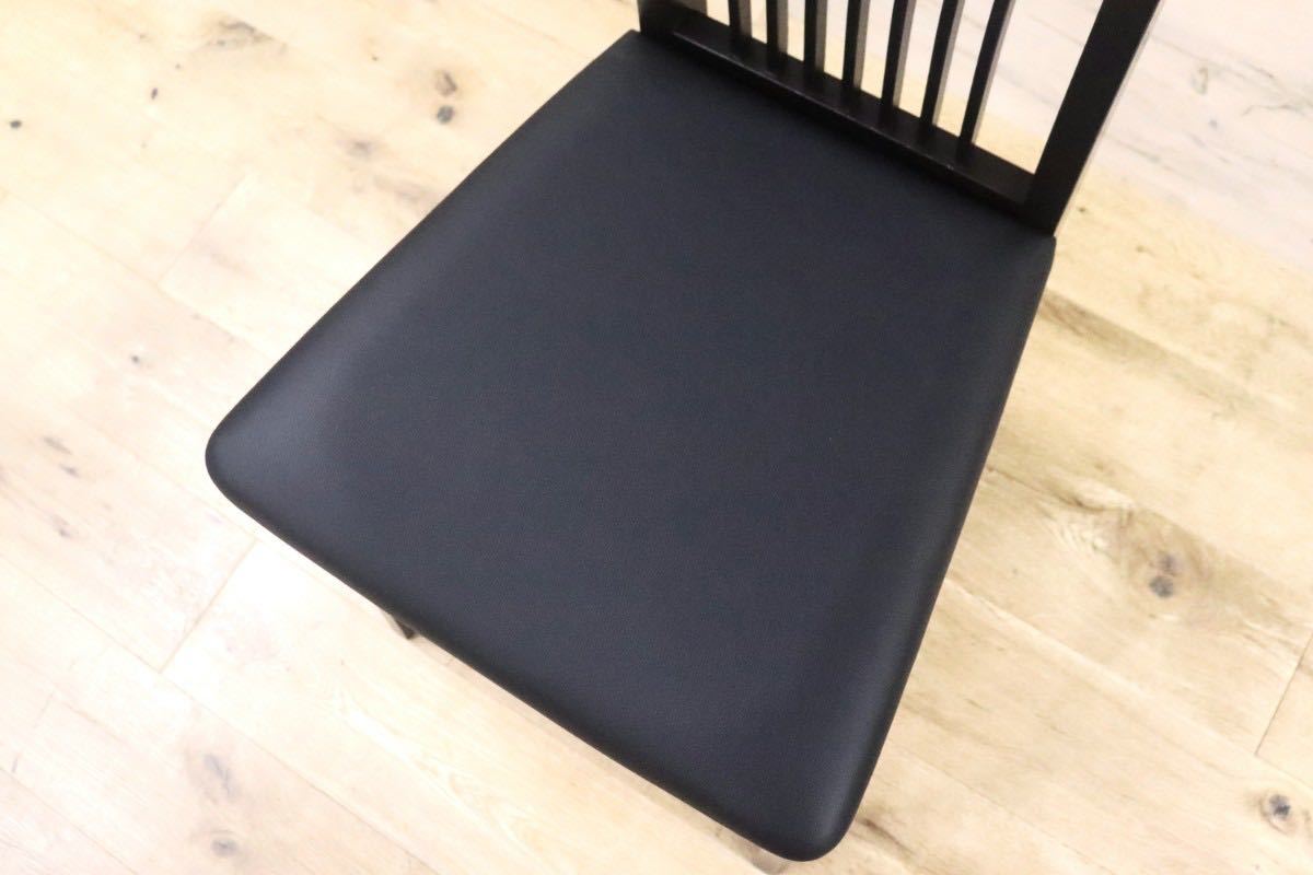 GMGN213○ADAL / アダル ダイニングチェア ハイバックチェア 椅子 ビーチ材 ブラック モダン 定価約6.3万