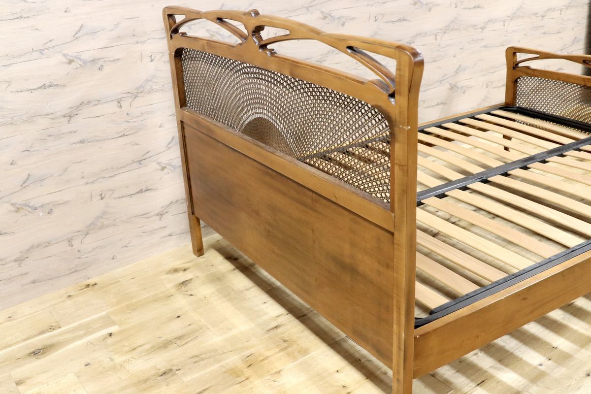 GMGK178○Medea / メデア ART2049 ダブルベッドフレーム イタリア最高峰 IDC大塚家具 アール・ヌーヴォー様式 定価約105万 希少