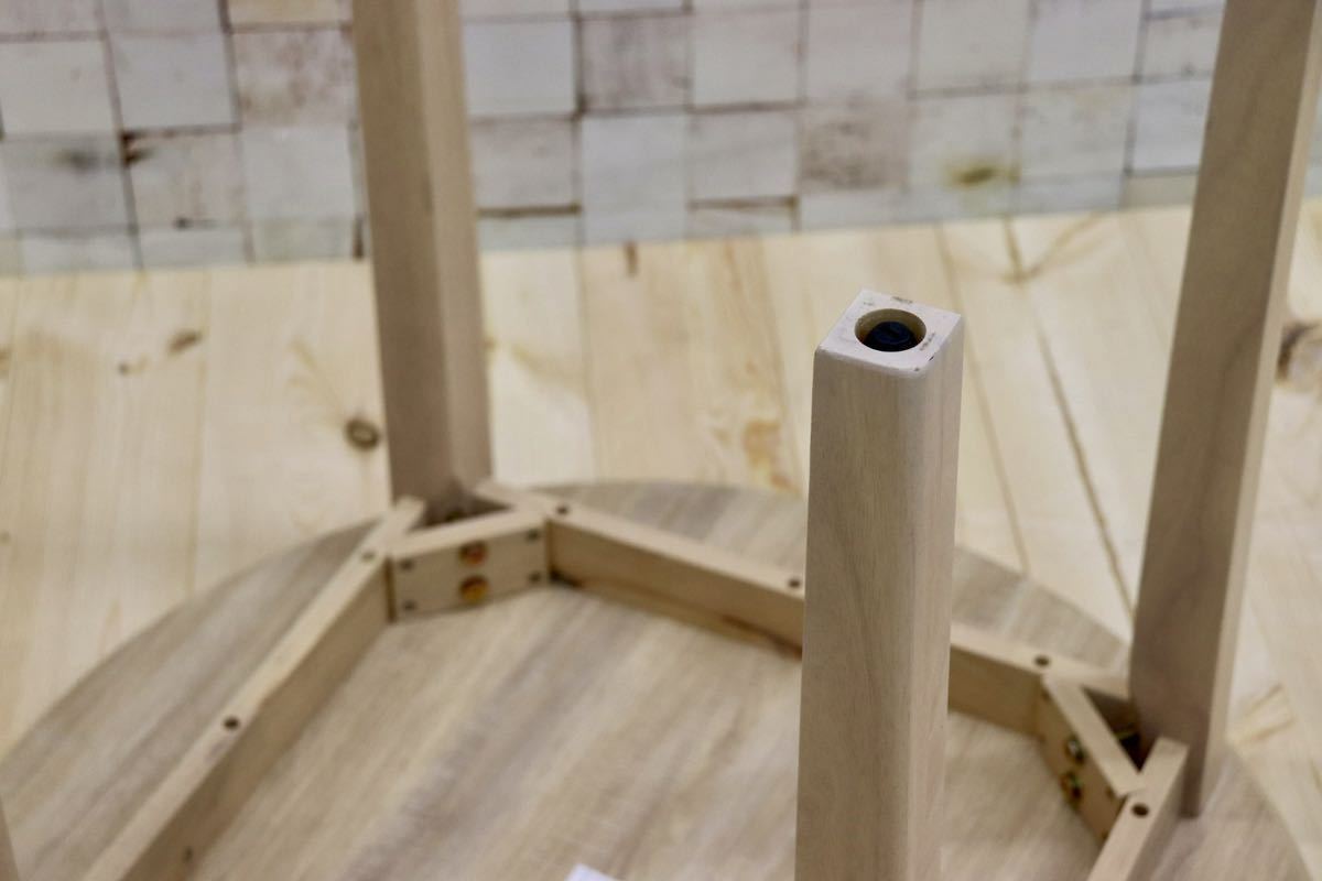 GMGK313○幸家具会館 MAC 丸テーブル ラウンドテーブル ダイニングテーブル コーヒーテーブル サイドテーブル 大川家具 美品