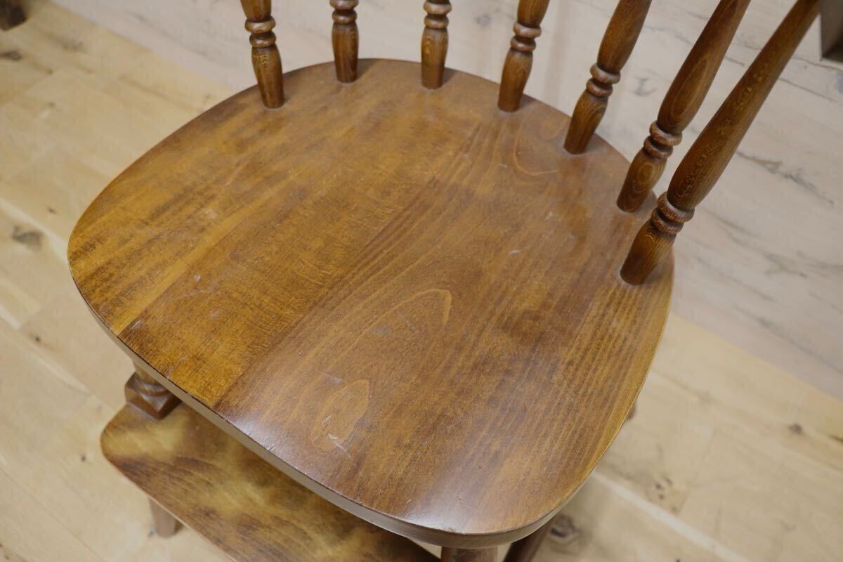 GMHF63○柏木工 / KASHIWA ベビーチェア チャイルドチェア 椅子 ダイニングチェア ウィンザーチェア 無垢 レトロ 古民家 カフェ 飛騨家具