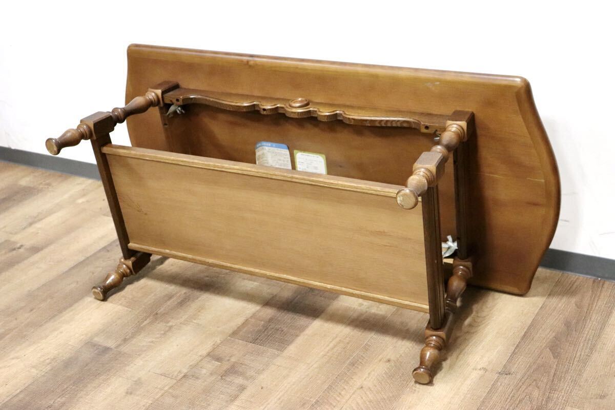 GMHN71○飛騨産業 / HIDA キツツキ 穂高 センターテーブル リビングテーブル コーヒーテーブル 楢材 カントリー クラシック 定価約10万