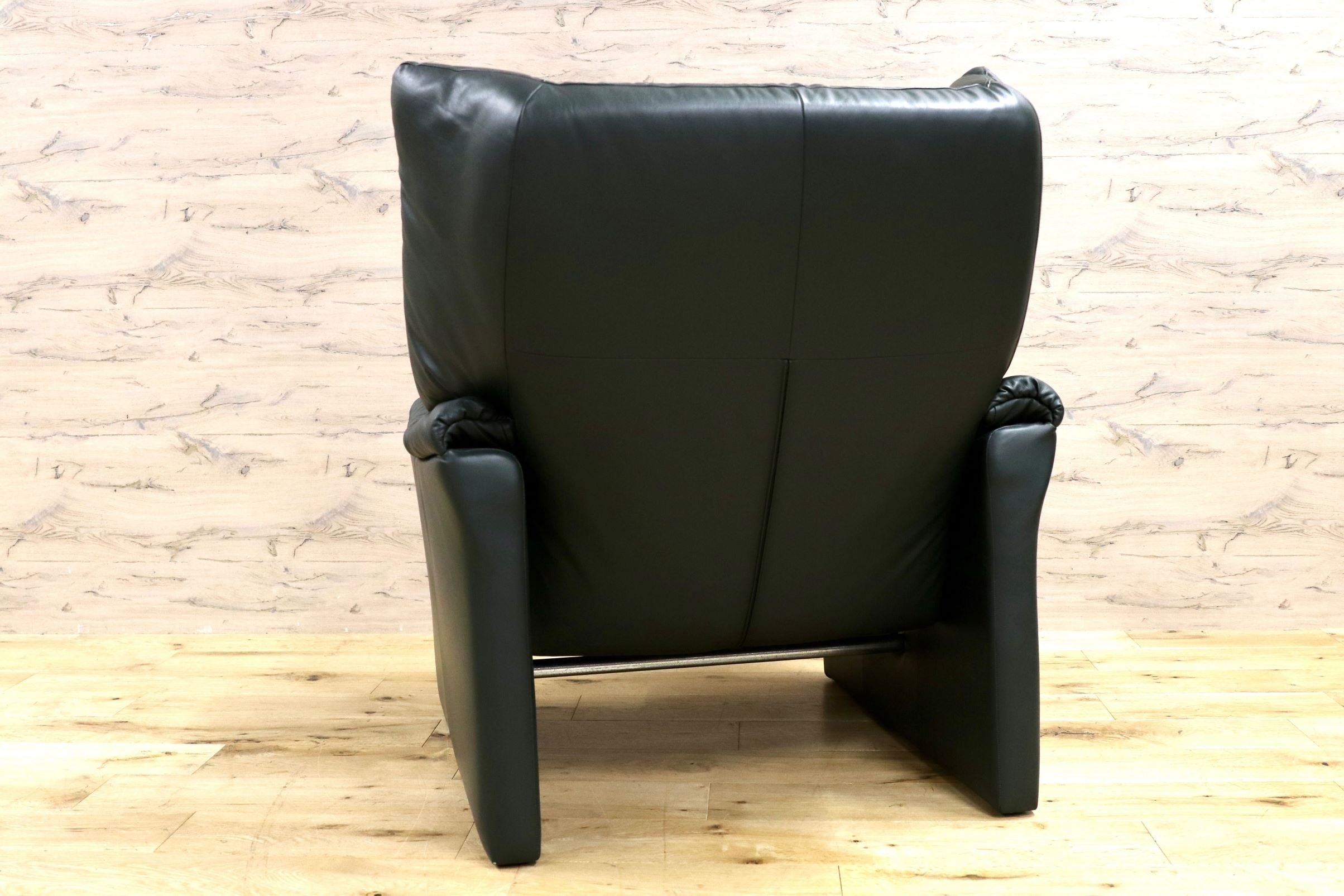 GMGF84○erpo / エルポ ポルトフィノ 1人掛けソファ リクライニングソファ 総革 深緑 ドイツ フランスベッド 定価約41万