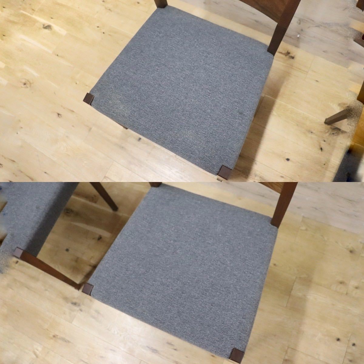 GMGN384A○大塚家具 セレスタ ダイニングチェア 椅子 木製 ウォールナット ファブリック 北欧モダン 定価約14万