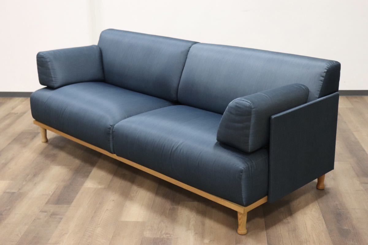 GMGN345C○Cassina ixc / カッシーナイクスシー THEMA テーマ 2.5人掛けソファ ラブソファ イタリアモダン 定価約54万 稀少