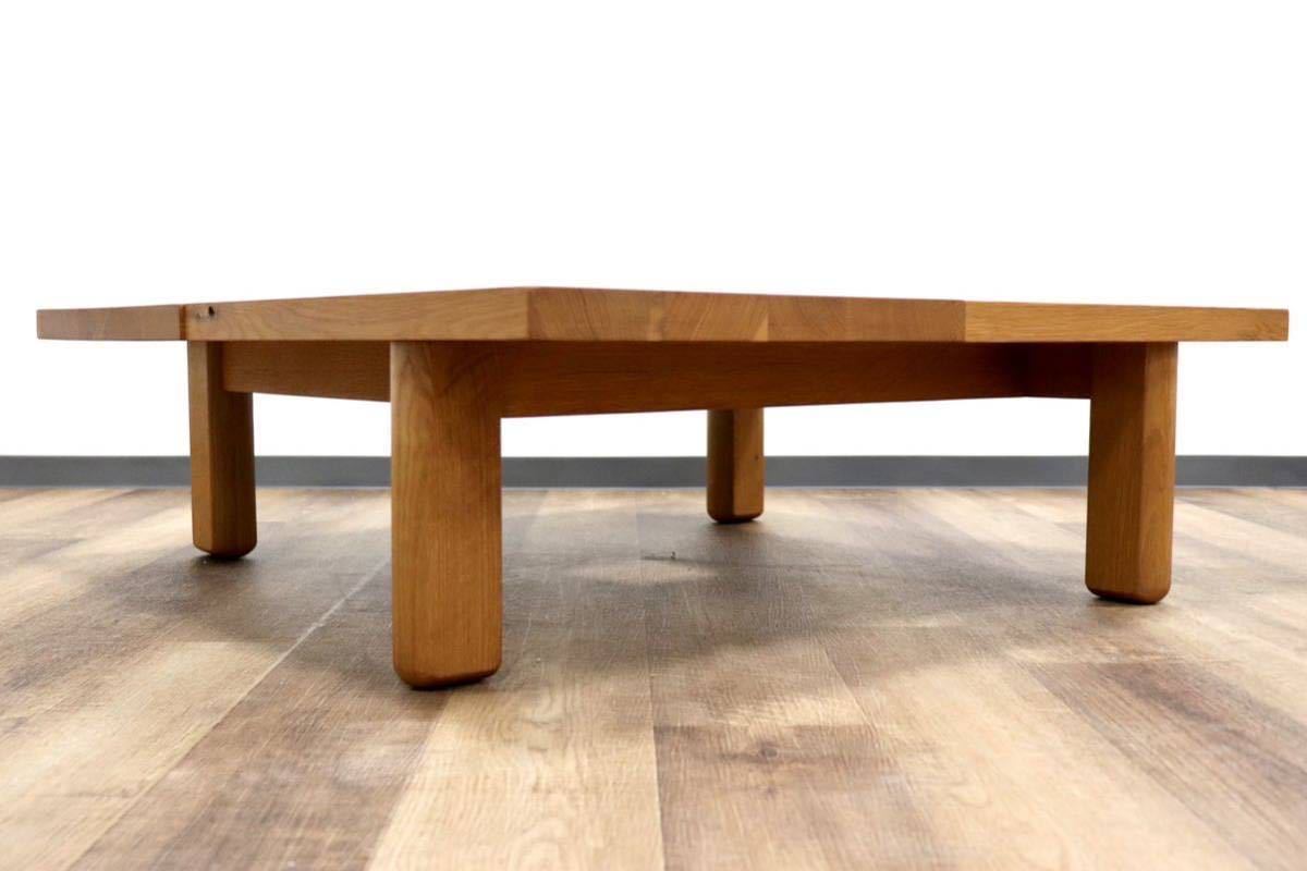 GMGH167○飛騨産業 / HIDA キツツキ 森のことば センターテーブル リビングテーブル ローテーブル オーク無垢材 定価19.3万 展示品