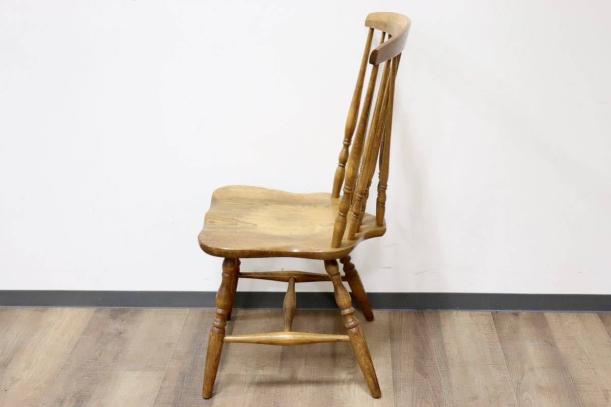 GMGN414C○KASHIWA / 柏木工 ウィンザーチェア ダイニングチェア アームレスチェア 楢材 ボウバック カントリー ヴィンテージ 飛騨家具