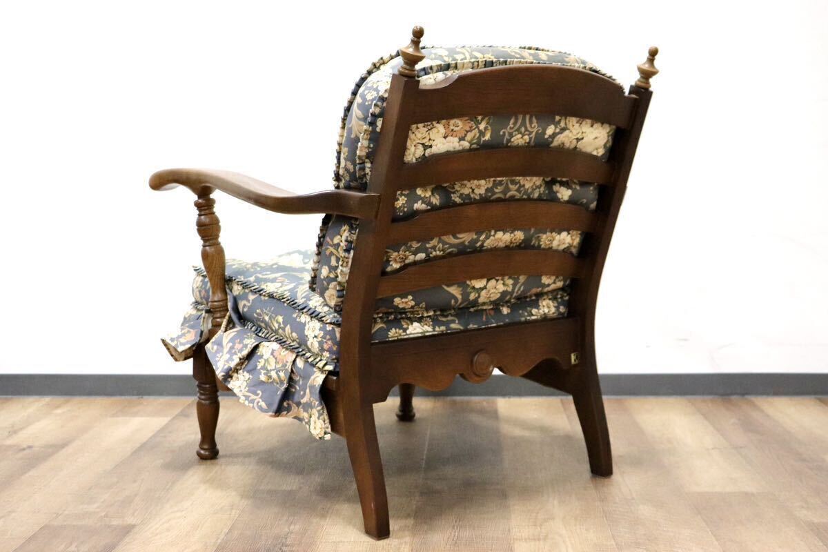 GMHK161A○飛騨産業 / HIDA キツツキ 穂高 アームチェア 1人掛けソファ シングルソファ カントリー オーク材 カントリー 定価約11万