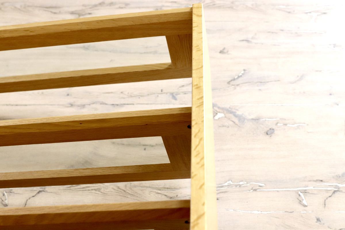 GMFS242B○オーク材 北欧スタイル 陳列棚 店舗什器 ラック 飾り棚 シンプル ナチュラル