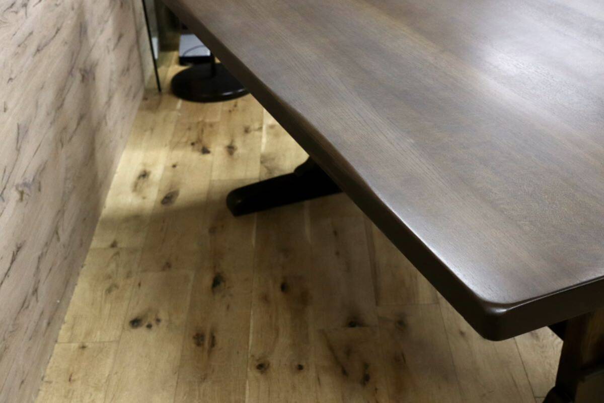 GMGH517○柏木工 / KASHIWA ウィルダネス WILDERNESS ダイニングテーブル 楢無垢材 レトロ カントリー 飛騨家具 約38万 リペア済み