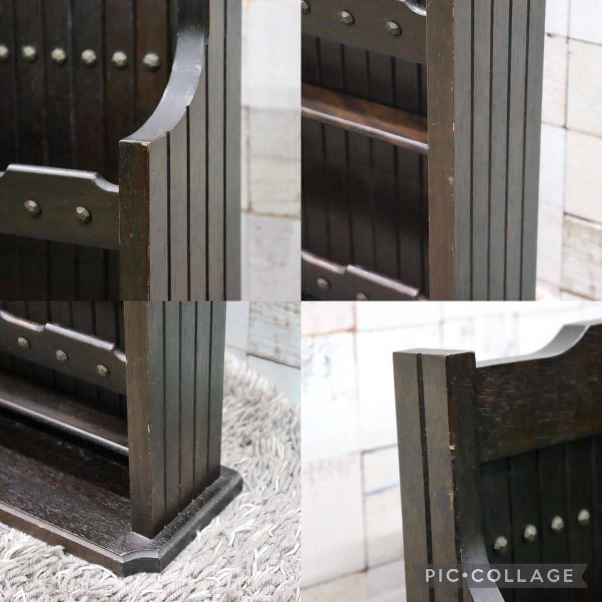 GMGT33○karimoku / カリモク オールドカリモク 希少 アンティーク マガジンラック ヴィンテージ 雑貨 インテリア 木製 ラック