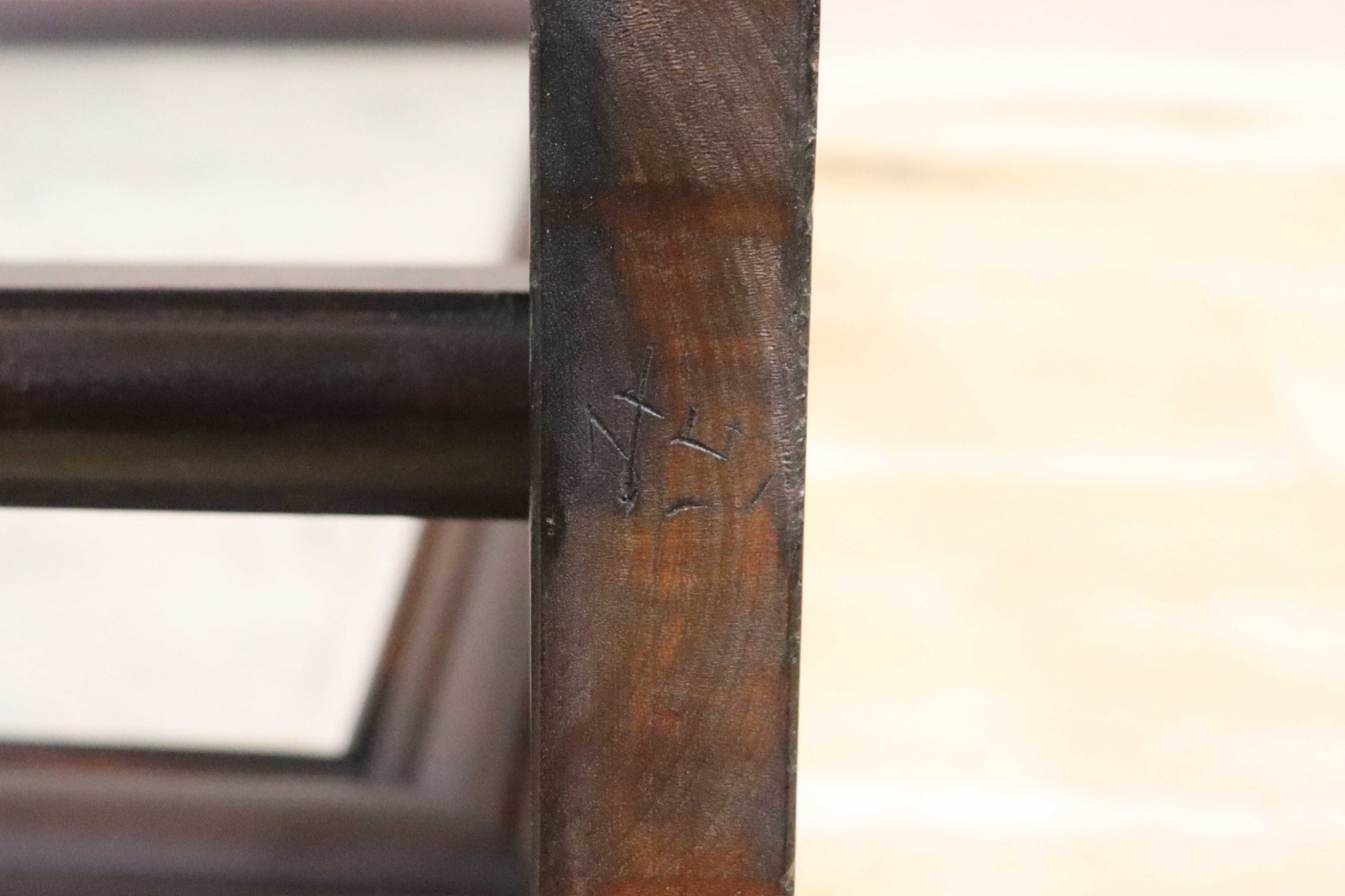 GMGH296○松本民芸家具 スタンドミラー 姿見 置き鏡 卓上ミラー 最高峰 ミズメザクラ 昭和レトロ 国産家具 定価約14万