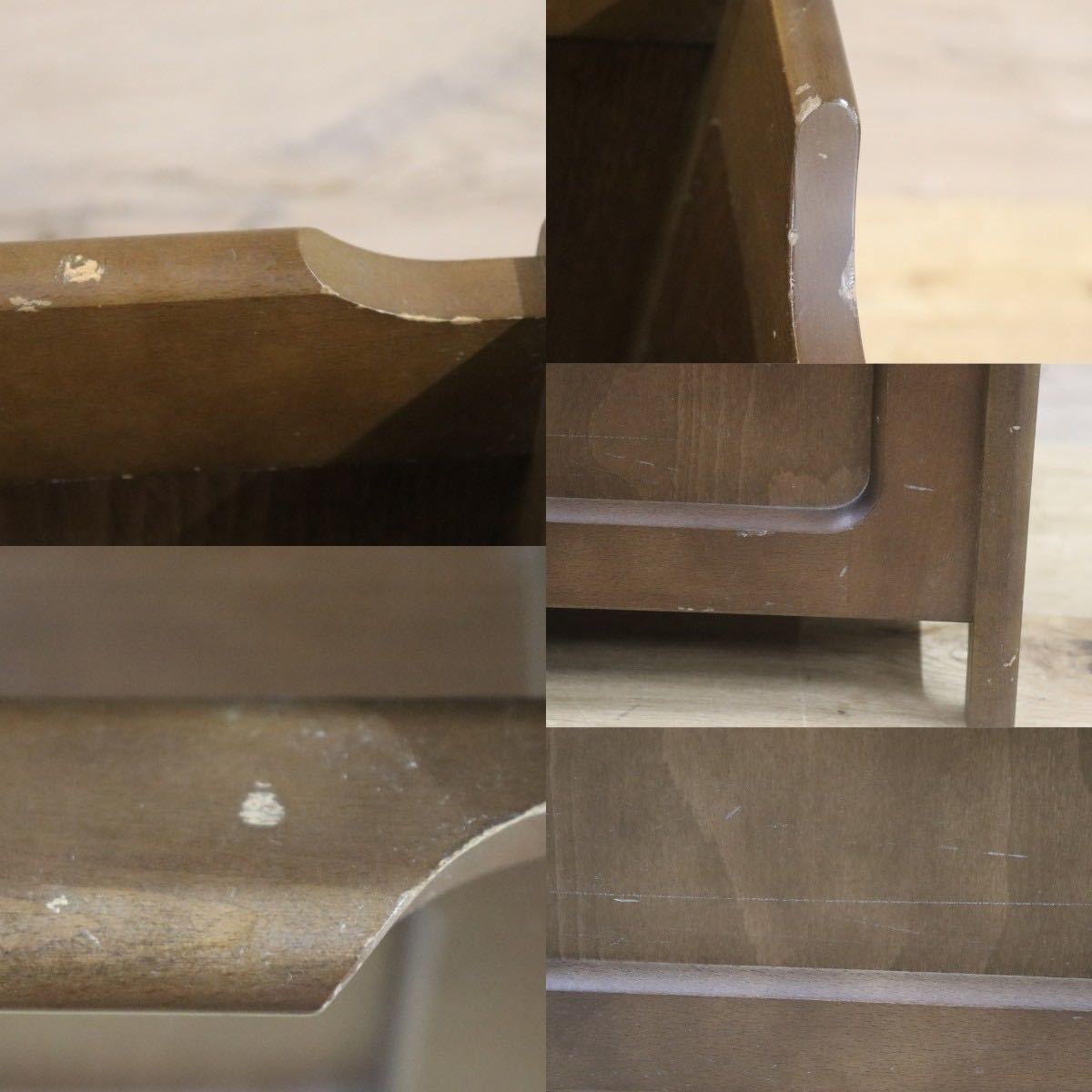 GMGN273○karimoku / カリモク マガジンラック スリッパラック 木製 リビング収納 レトロ カントリー