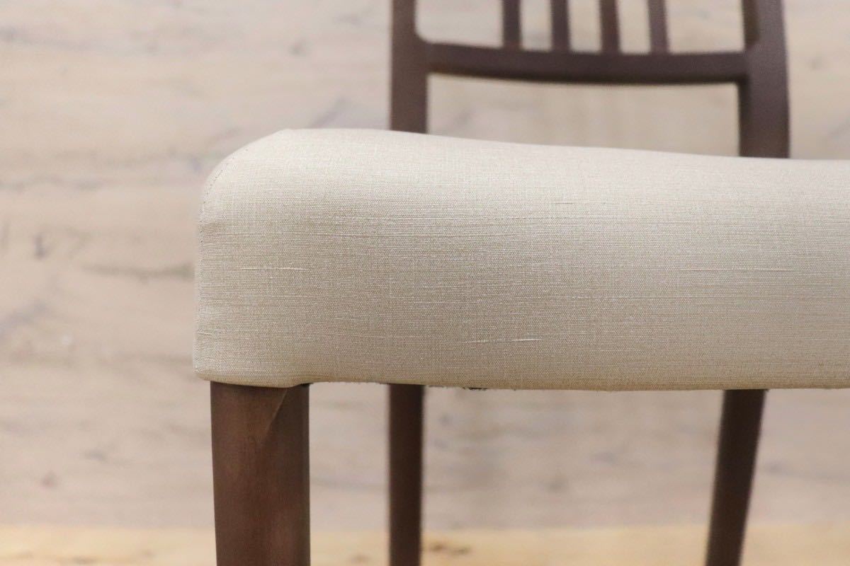 GMGK203○karimoku / カリモク ダイニングチェア アームレスチェア 椅子 ファブリック ジャンパンゴールド CD1615 定価3.4万 展示品