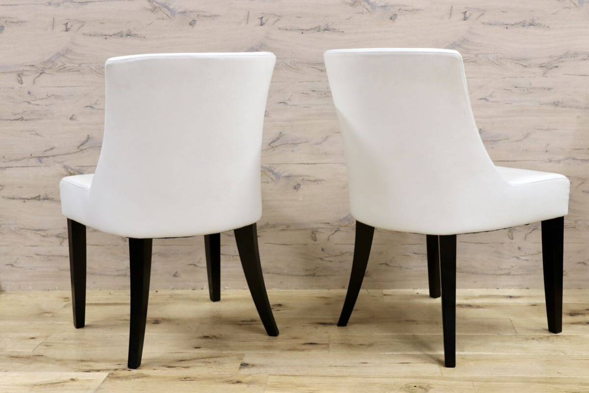 GMHK252B○erba / エルバイタリア ダイニングチェア アルテ 椅子 本革 ホワイト IDC大塚家具 モダン 2脚セット 定価21.2万