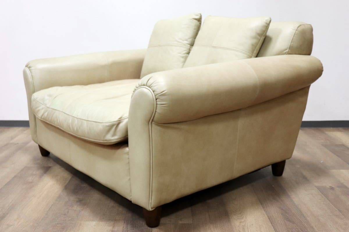 GMGN313○HALO / ハロ GIL SOFA ギルソファ アスプルンド 1.5人掛けソファ シングルソファ 総革 英国 ヴィンテージ 店舗什器 定価約25万