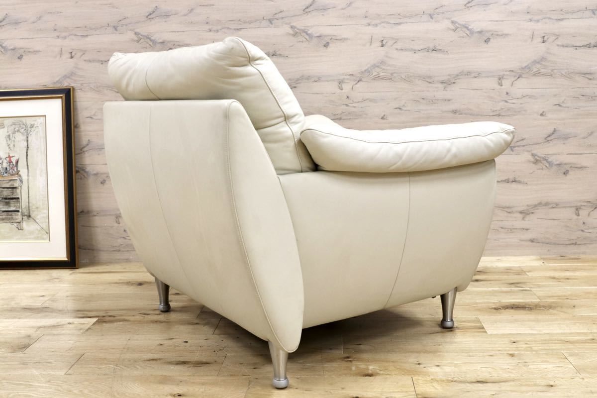 GMGK336A○ROLF BENZ / ロルフベンツ 5600 1人掛けソファ シングルソファ ドイツ IDC大塚家具 最高級 定価約45万 総本革 美品