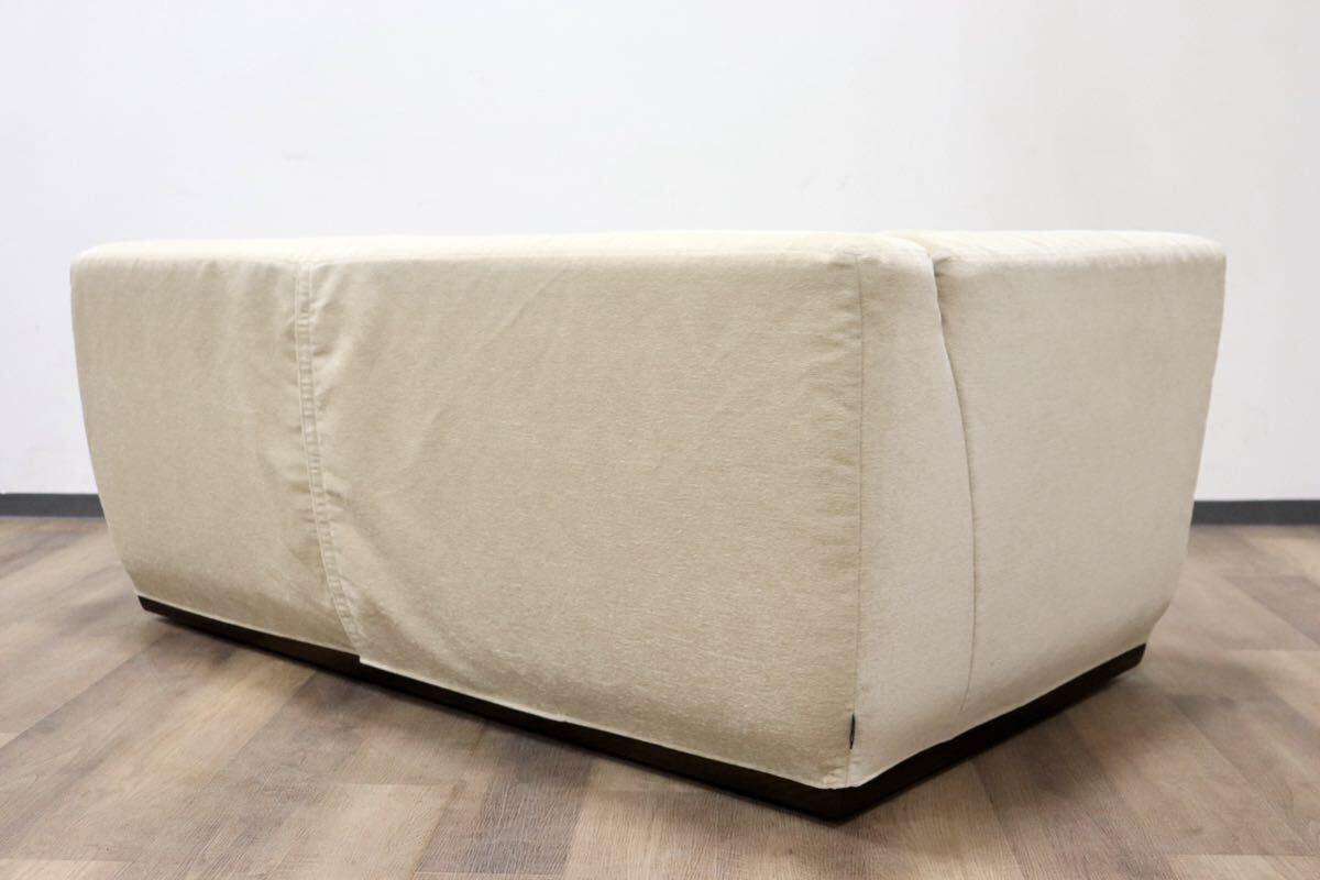 GMGH417○karimoku / カリモク UU7838 右肘 2人掛けソファ ラブソファ カウチソファ カバーリング ファブリック ベージュ モダン 国産家具