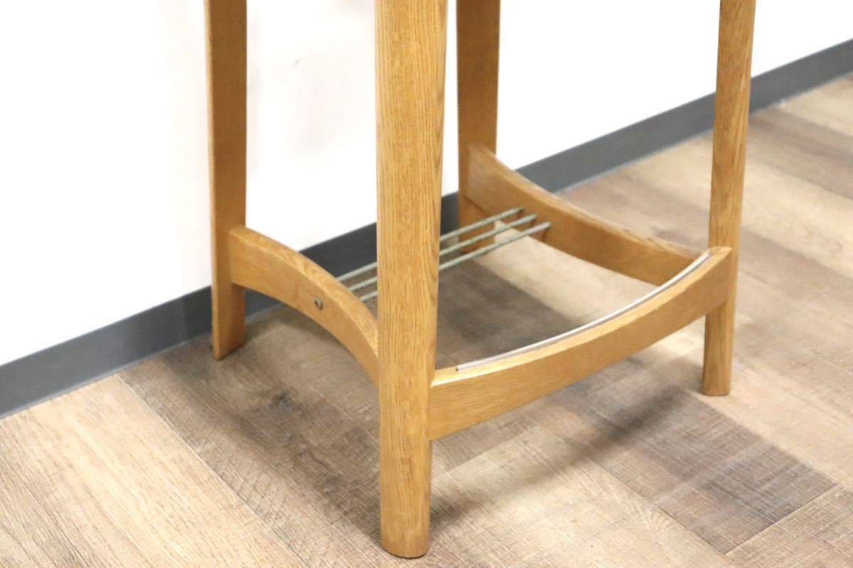 GMGK41○シラカワ / shirakawa モア カウンターチェア ハイチェア バースツール ダイニングチェア 椅子 楢材 合皮 ブラウン 飛騨家具